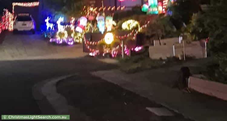 Christmas Light display at  Nevern Court, Diamond Creek