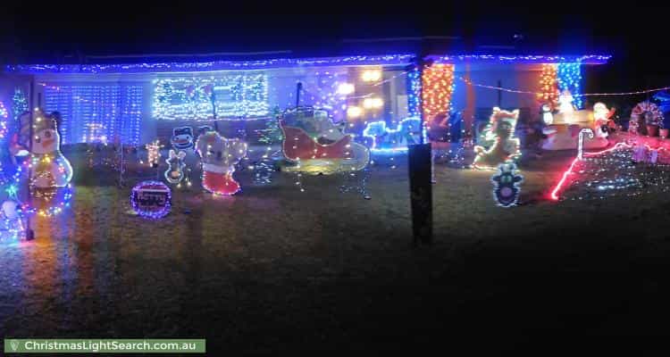Christmas Light display at 44 Wooramel Way, Cooloongup
