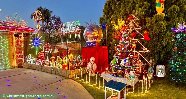 Christmas Light display at  Riverside Lane, Seville Grove
