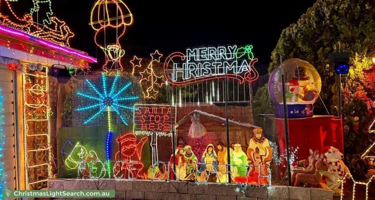 Christmas Light display at  Riverside Lane, Seville Grove