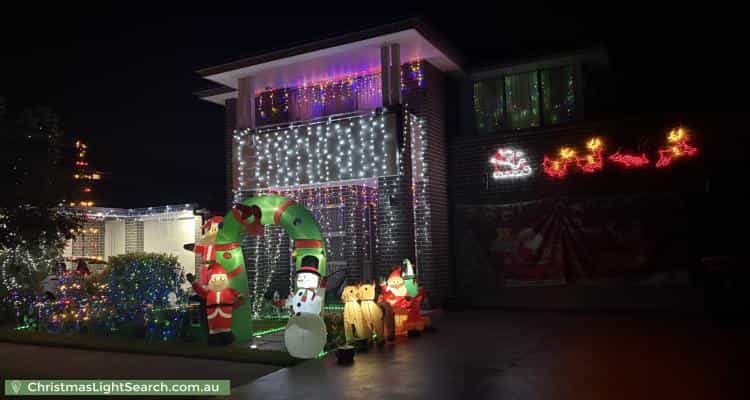Christmas Light display at 12 Mellish Street, Marsden Park
