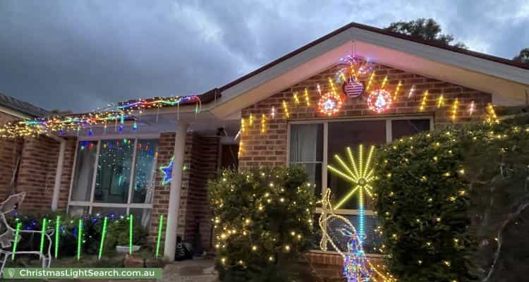 Christmas Light display at 51 Tipiloura Street, Ngunnawal