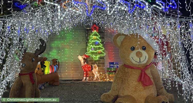 Christmas Light display at 51 Tipiloura Street, Ngunnawal