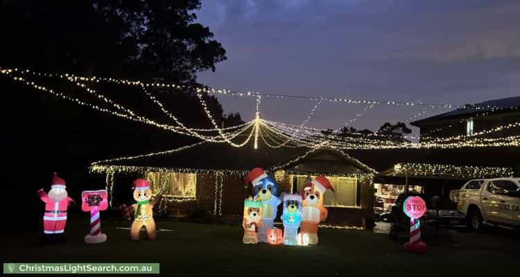 Christmas Light display at 4 Sheringa Grove, Cordeaux Heights
