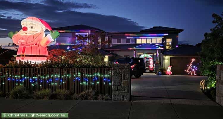 Christmas Light display at 58 Hull Road, Mount Martha