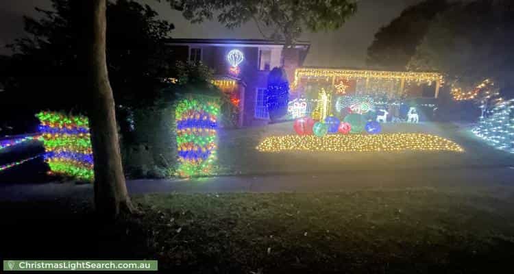 Christmas Light display at 9 Kenross Drive, Wheelers Hill