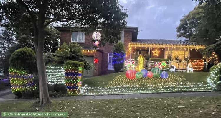 Christmas Light display at 9 Kenross Drive, Wheelers Hill