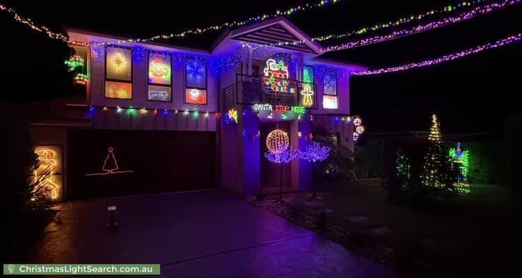 Christmas Light display at 27 Belah Street, O'Connor