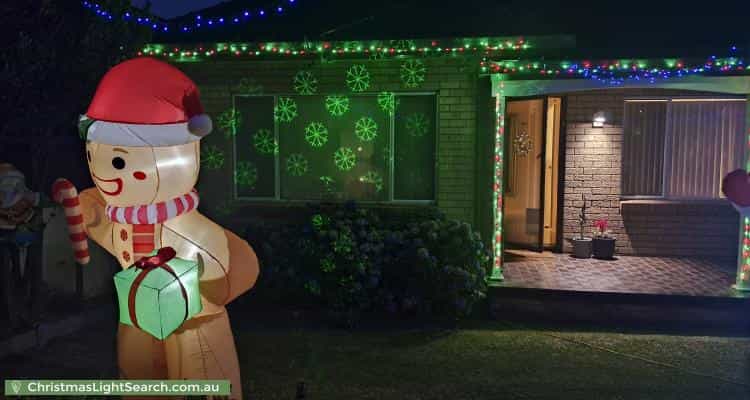 Christmas Light display at 2 Meadowland Road, Peakhurst