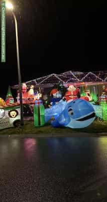 Christmas Light display at 5 Cullen Street, Warragul