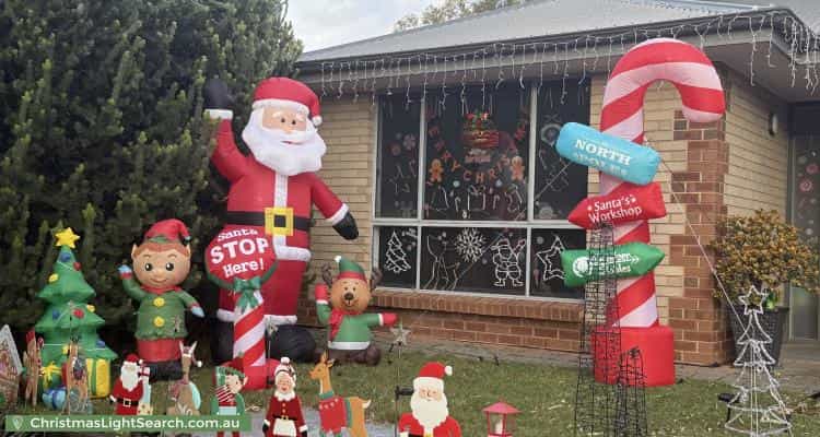 Christmas Light display at 10 Jenkinson Drive, Mount Barker