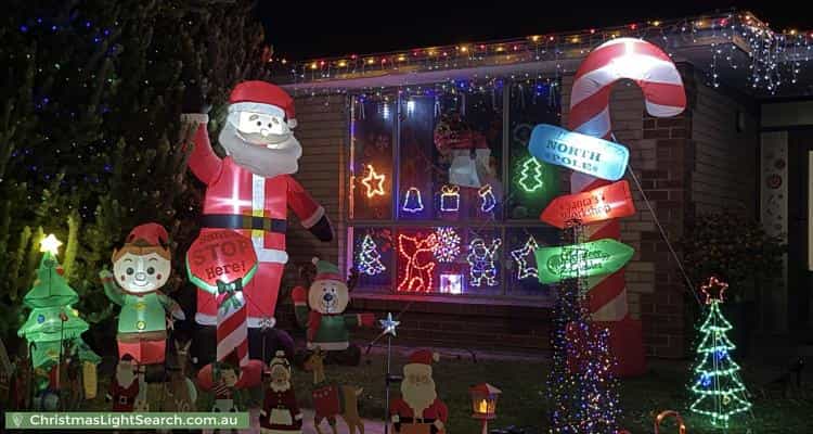 Christmas Light display at 10 Jenkinson Drive, Mount Barker
