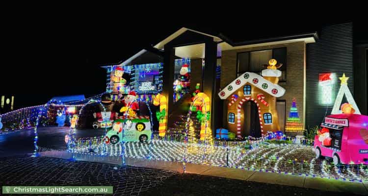 Christmas Light display at 22 Freeman Street, Conder