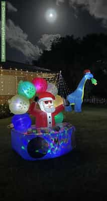 Christmas Light display at 8 Tulloch Street, Ooralea