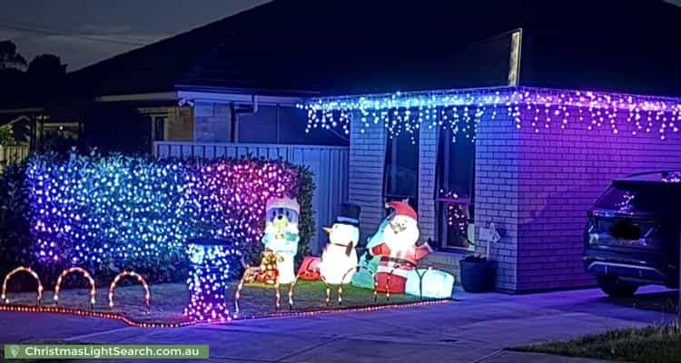 Christmas Light display at 20 Sando Street, Findon