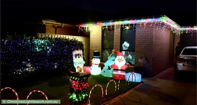 Christmas Light display at 20 Sando Street, Findon