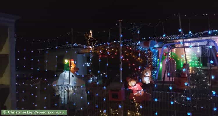 Christmas Light display at 29 Bombay Street, Oaklands Park