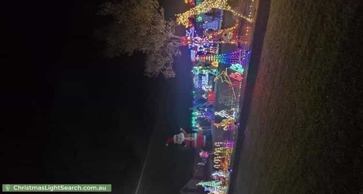 Christmas Light display at 9 Bronsdon Street, Smithfield