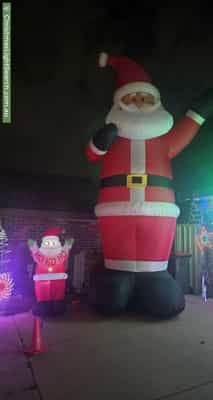 Christmas Light display at 9 Bronsdon Street, Smithfield