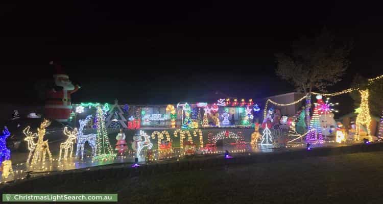 Christmas Light display at 9 Bronsdon Street, Smithfield
