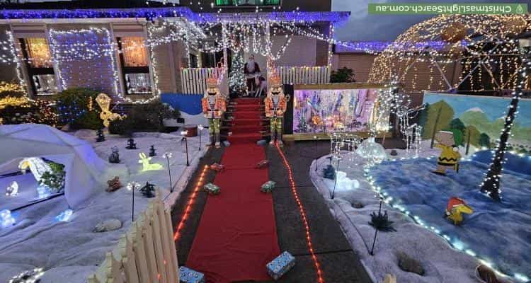Christmas Light display at 32 Windella Crescent, Glen Waverley