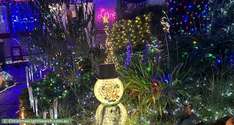 Christmas Light display at 26 Casuarina Avenue, Surrey Downs