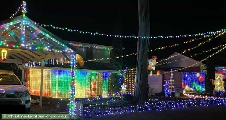 Christmas Light display at  Nunyah Drive, Fairview Park