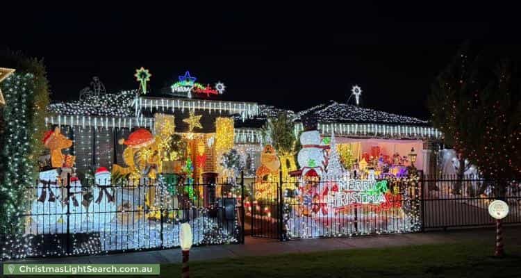 Christmas Light display at 22 Pepperbush Circuit, Cranbourne
