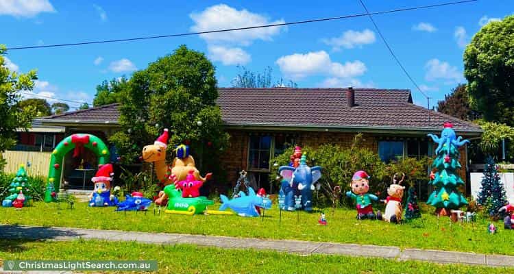 Christmas Light display at 22 Michele Drive, Scoresby