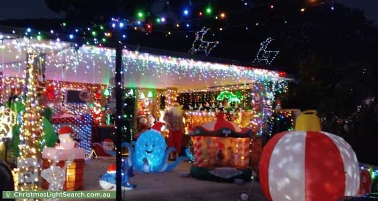 Christmas Light display at 6 Perren Place, East Cannington