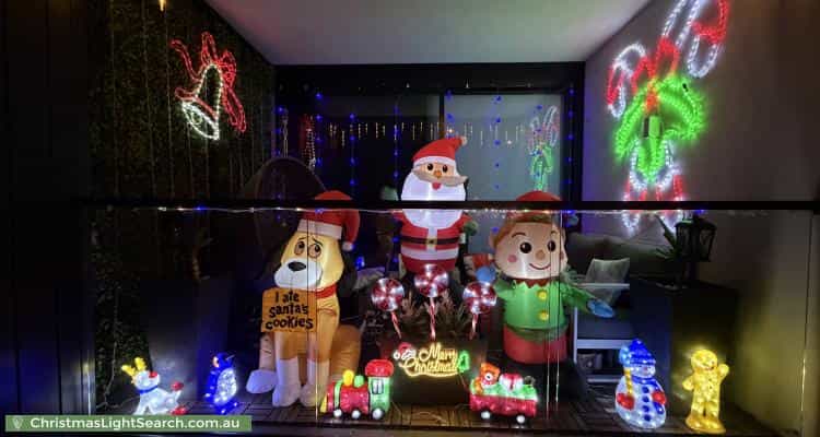 Christmas Light display at 7 Red Hill Terrace, Doncaster East