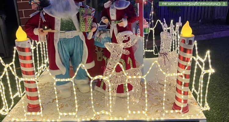 Christmas Light display at 160 Victoria Road, Dayton