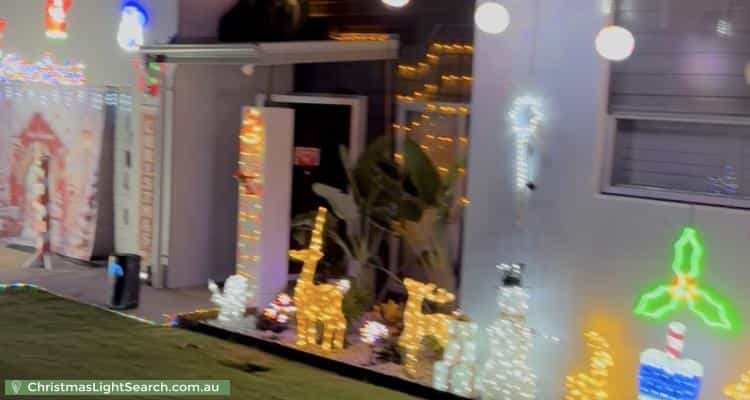 Christmas Light display at 11 Feathertail Place, Peregian Springs