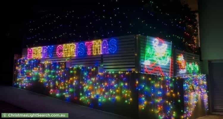 Christmas Light display at 85 Duncan Street, Maroubra