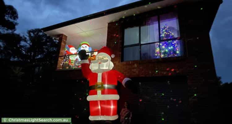 Christmas Light display at 12 Kiewa Street, Kaleen