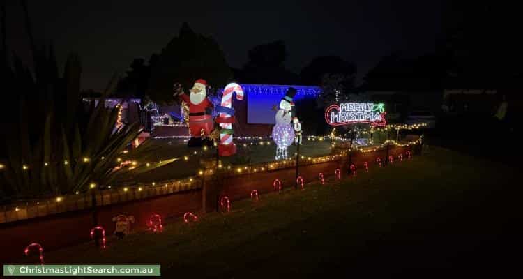 Christmas Light display at 11 Roslyn Avenue, Panania