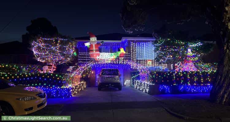 Christmas Light display at 41 Cameron Avenue, Oakleigh South
