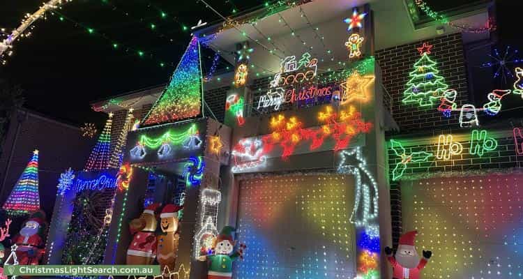 Christmas Light display at 16 Coobowie Drive, The Ponds