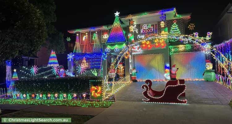 Christmas Light display at 16 Coobowie Drive, The Ponds