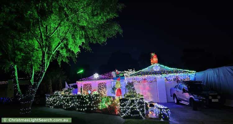 Christmas Light display at 2 Hartsmere Drive, Berwick
