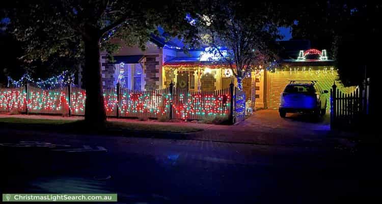 Christmas Light display at 5 King Street, Mile End