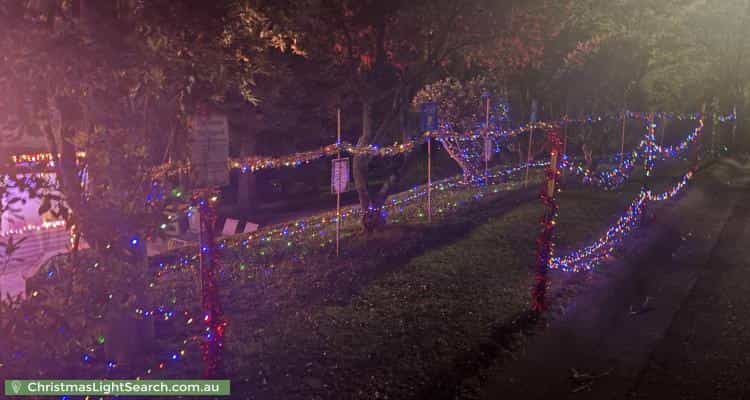 Christmas Light display at 5 Edward Street, Belgrave