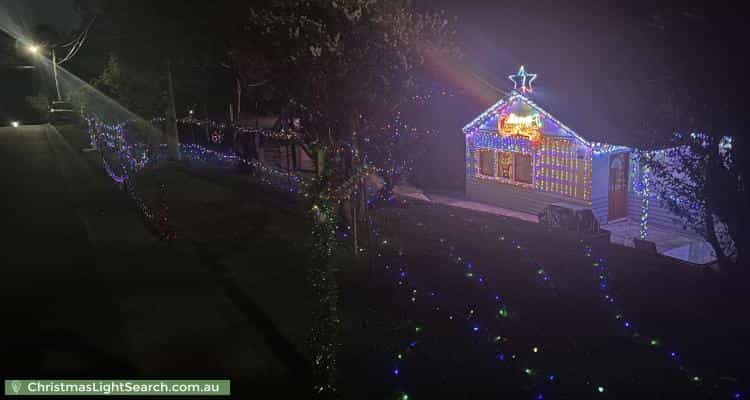 Christmas Light display at 5 Edward Street, Belgrave