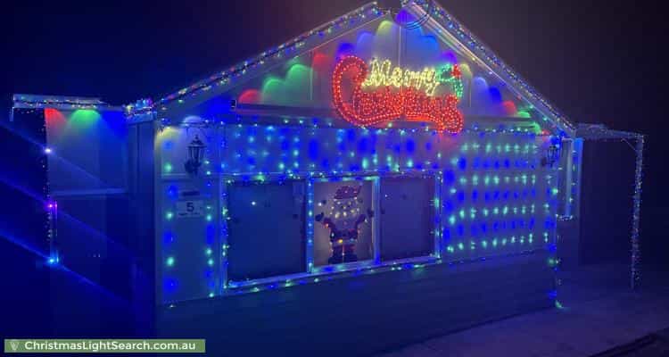 Christmas Light display at 5 Edward Street, Belgrave