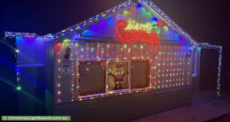 Christmas Light display at 5 Edward Street, Belgrave
