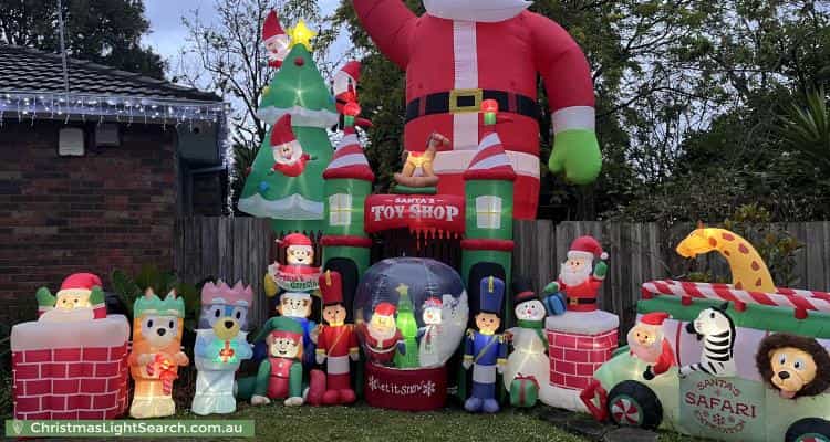 Christmas Light display at 1 Western Road, Boronia