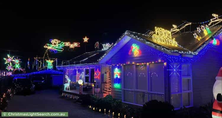 Christmas Light display at 38 Rainier Avenue, Dromana
