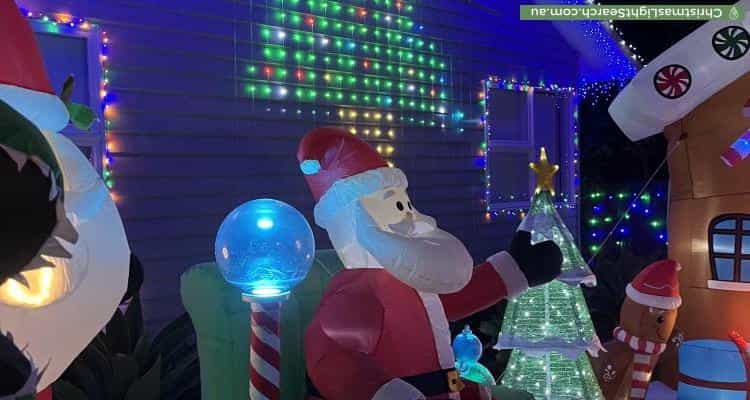 Christmas Light display at 38 Rainier Avenue, Dromana