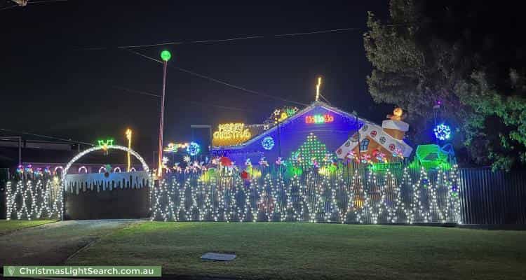 Christmas Light display at 38 Rainier Avenue, Dromana