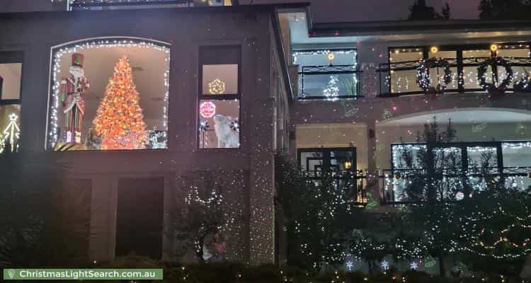 Christmas Light display at 32 Broadwaters Parade, Sandy Bay